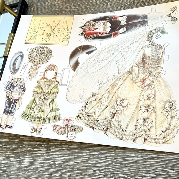 The Antique Dolls Go to a Paper Doll Wedding - Picture 3 of 10